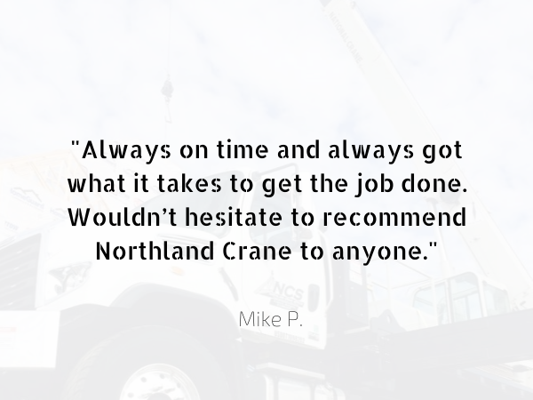 Northland Crane - high quality crane service